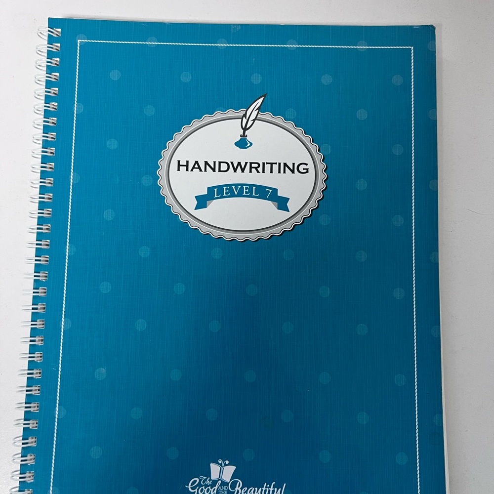 The Good and the Beautiful Handwriting Level 7 Notebook